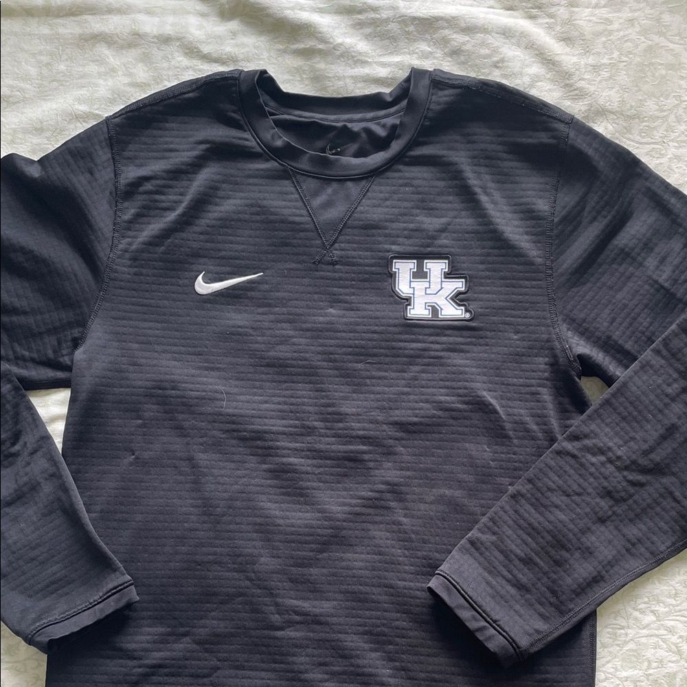 Nike Black Long Sleeve Sweatshirt with Logo University of KY